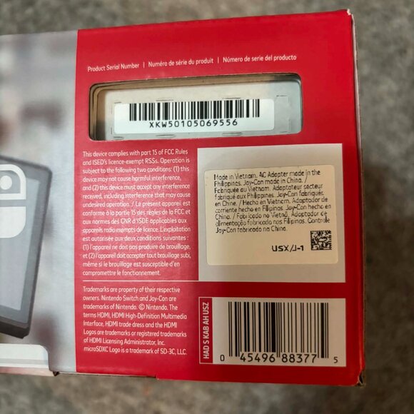 NIB Nintendo Switch 32G Console in Neon Blue & Neon Red - Picture 8 of 8